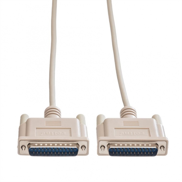 Imagine Cablu distribuitor imprimanta serial DB25 T-T 4.5m, Roline 11.01.3545-1