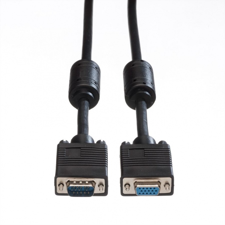 Imagine Cablu prelungitor VGA High Quality T-M ecranat + ferita 20m, Roline 11.04.5370-1