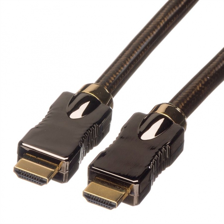 Imagine Cablu HDMI Ultra HD 4K cu Ethernet 4K60Hz T-T 1m, Roline 11.04.5680