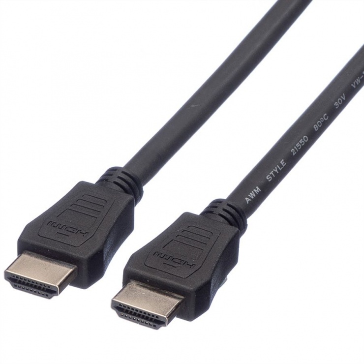 Imagine Cablu HDMI cu Ethernet v1.4 T-T 10m Negru LSOH, Value 11.99.5740