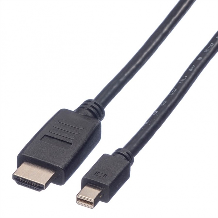 Imagine Cablu Mini Displayport la HDMI Full HD T-T 3m Negru, Value 11.99.5792