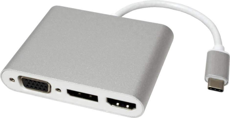 Imagine Adaptor USB tip C la VGA/HDMI/Displayport T-M, Roline 12.03.3230