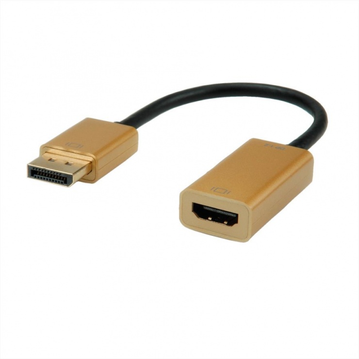 Imagine Adaptor Displayport la HDMI v1.2 Activ 4K2K Gold, Roline 12.03.3170