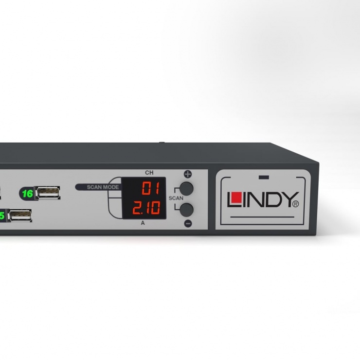 Imagine Incarcator priza (statie de incarcare) cu 16 x USB 2.1A, Lindy L73399