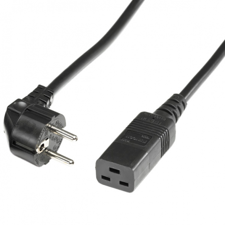 Imagine Cablu alimentare PC IEC320 - C19 16A 3m, Roline 19.08.1553