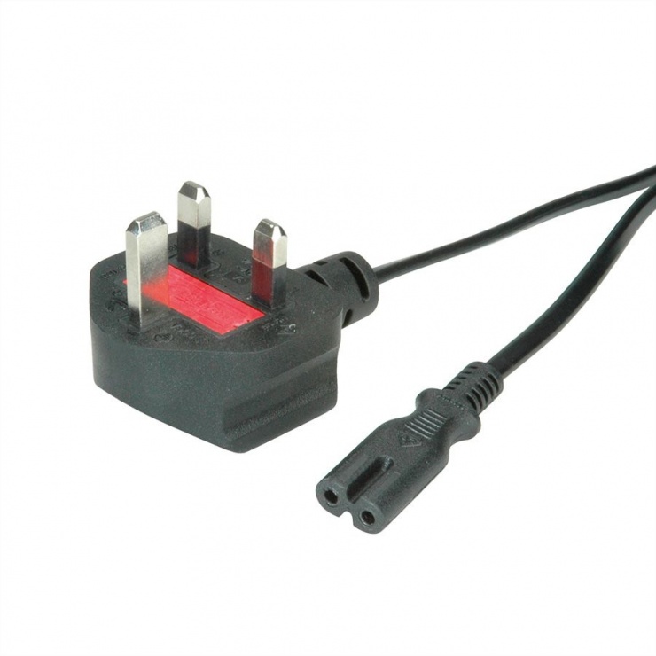 Imagine Cablu de alimentare UK la C7 2 pini 2.5A 1.8m Negru, Value 19.99.2017