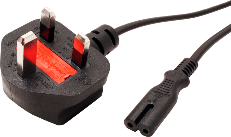 Imagine Cablu de alimentare UK la C7 2 pini 2.5A 1.8m Negru, Value 19.99.2017-1