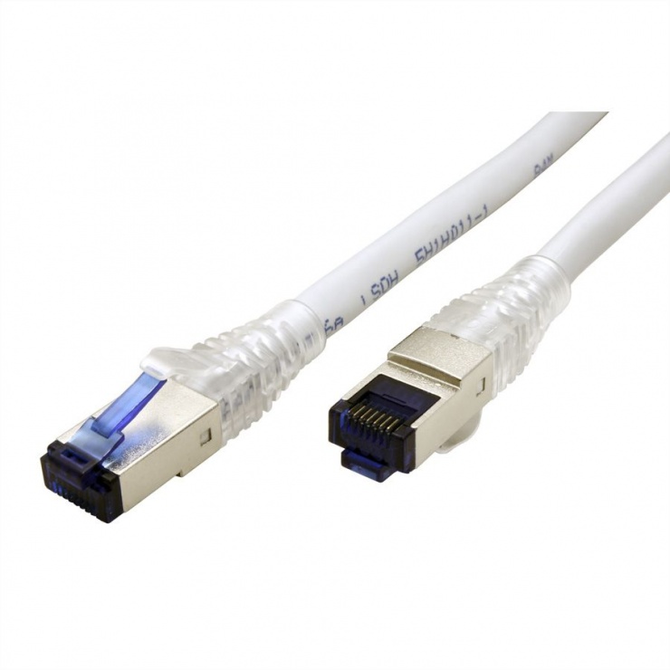 Imagine Cablu de retea S/ FTP (PiMF) Cat.6A fir solid LSOH gri 20m, Roline 21.15.0874