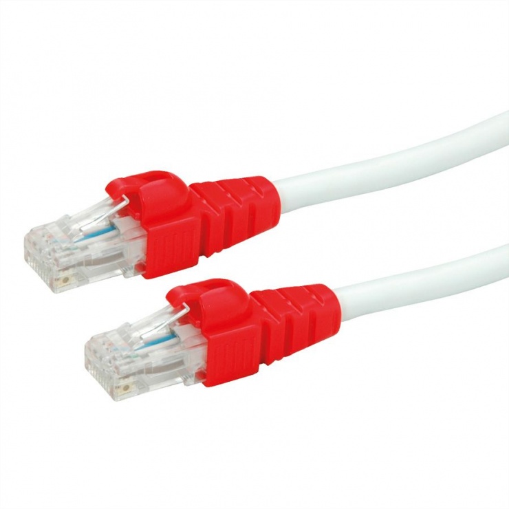 Imagine Cablu de retea EASY UTP cat. 6A Alb 0.5m, Roline 21.15.2461