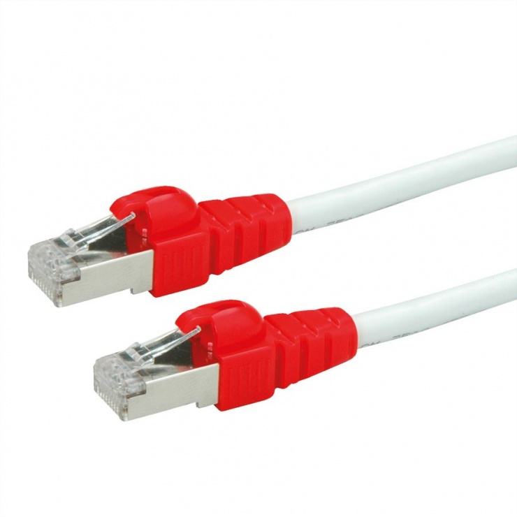 Imagine Cablu de retea EASY SFTP cat. 6A Alb 0.3m, Roline 21.15.2470