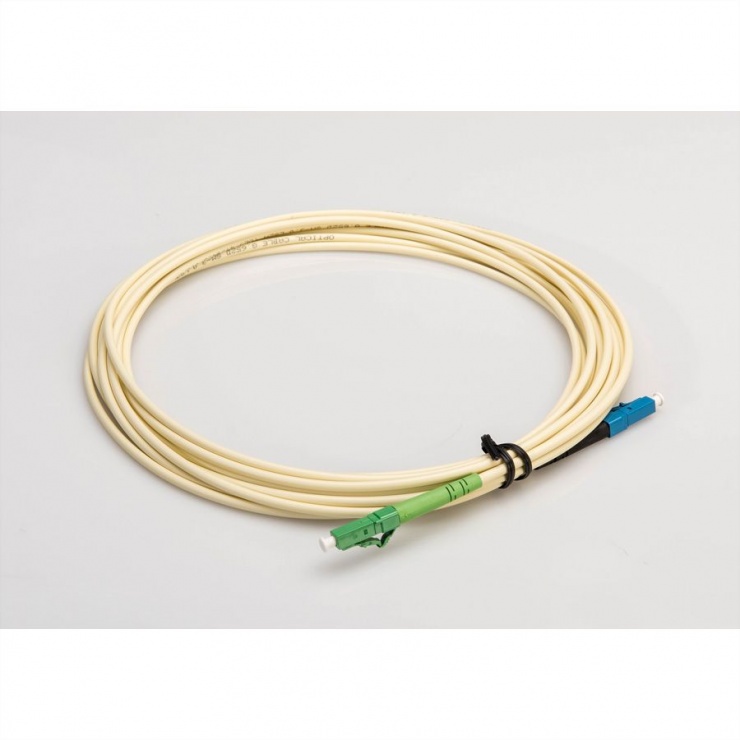 Imagine Cablu fibra optica LC UPC / LC APC 9/125 simplex ivory 15m, Value 21.99.8803