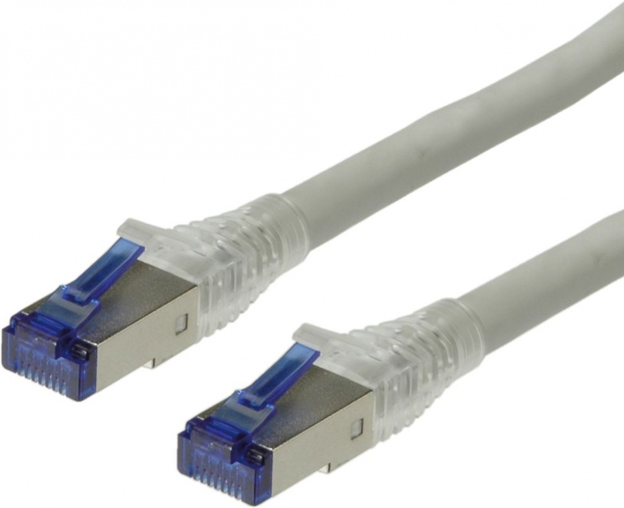 Imagine Cablu de retea S/ FTP (PiMF) Cat.6A fir solid gri 20m, Roline 21.15.0870