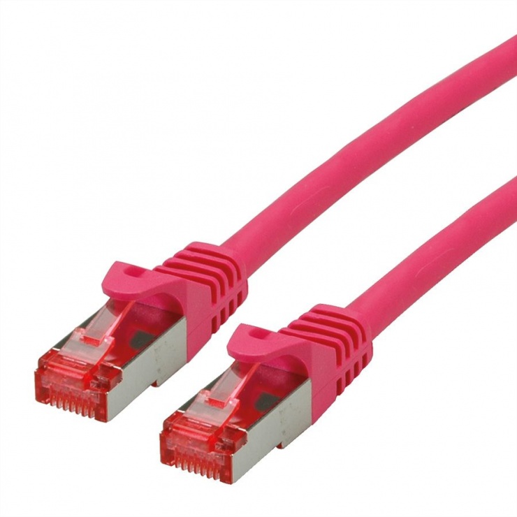 Imagine Cablu de retea SFTP cat 6 Component Level LSOH roz 1m, Roline 21.15.2691
