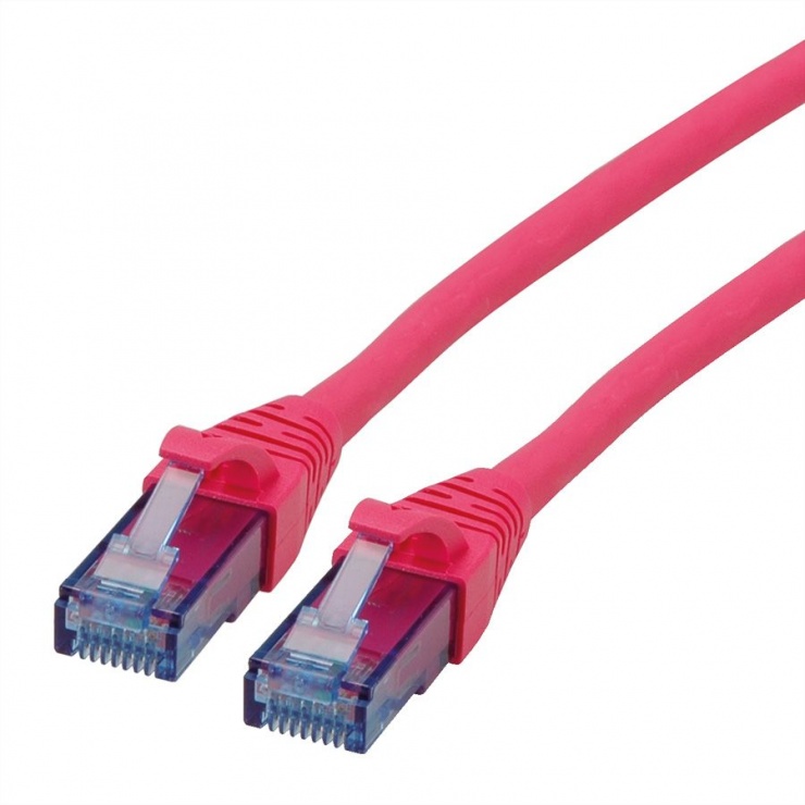 Imagine Cablu de retea UTP Patch Cord Cat.6A Component Level LSOH roz 3m, Roline 21.15.2793