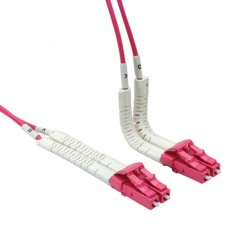 Imagine Cablu fibra optica LC-LC OM4 cablu flexibil (unghi) 2m, Value 21.99.8792