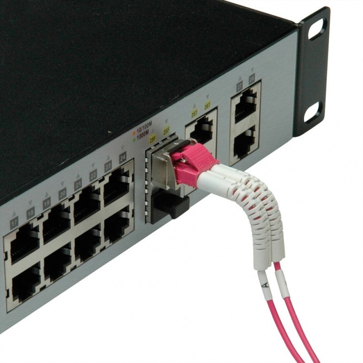 Imagine Cablu fibra optica LC-LC OM4 cablu flexibil (unghi) 5m, Value 21.99.8794