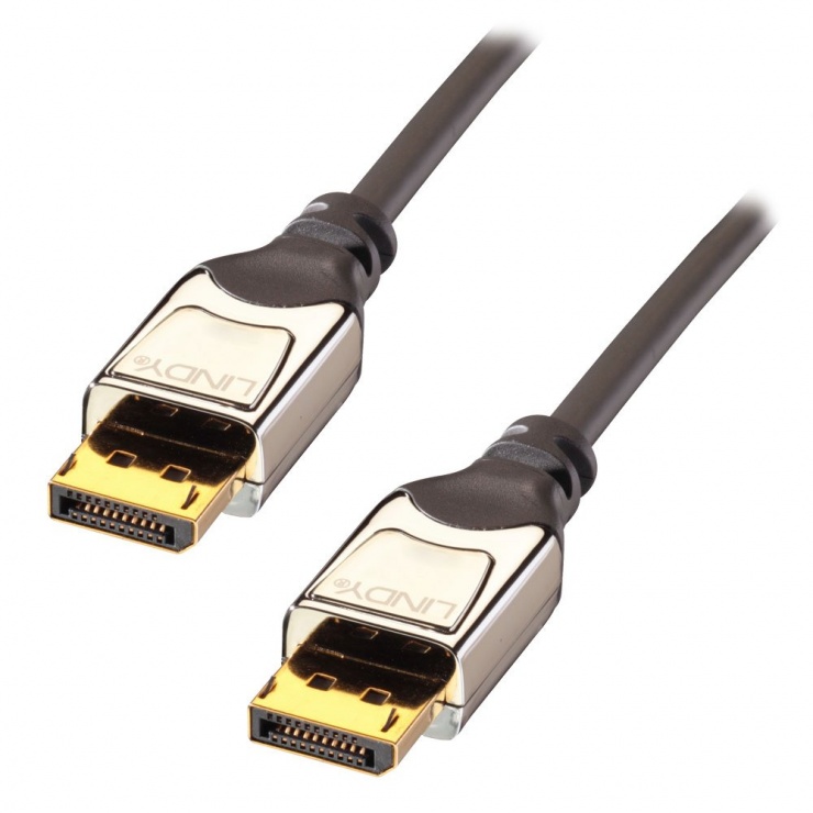 Imagine Cablu DisplayPort T-T v1.2 CROMO 2m, Lindy L41532