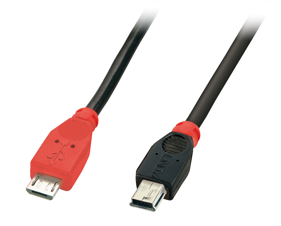 Imagine Cablu USB OTG Micro-B la Mini-B 0.5m, Lindy L31717-2