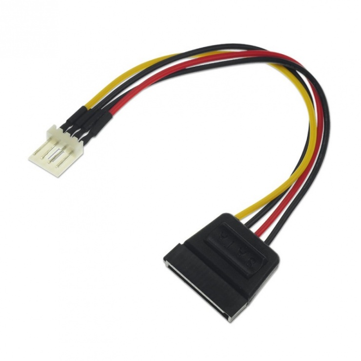 Imagine Cablu de alimentare SATA la Floppy 4 pini M-T, Lindy L33297
