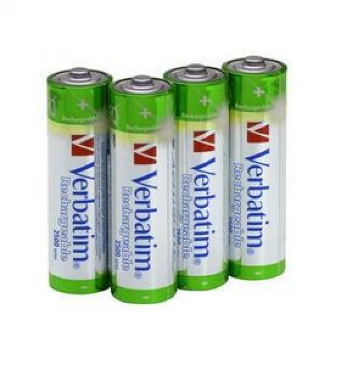 Imagine ACUMULATORI AA LR6 NiMH 2450mAh 4buc/blister, Verbatim 49941