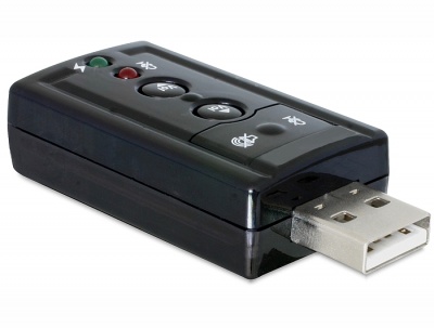 Imagine Placa de sunet pe USB digital+analog, Delock 61961