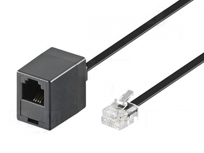 Imagine Cablu prelungitor pentru telefon cu soclu RJ11 3m