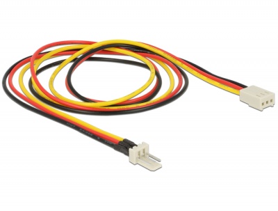 Imagine Cablu prelungitor alimentare ventilator 3 pini T-M 60cm, Delock 83654