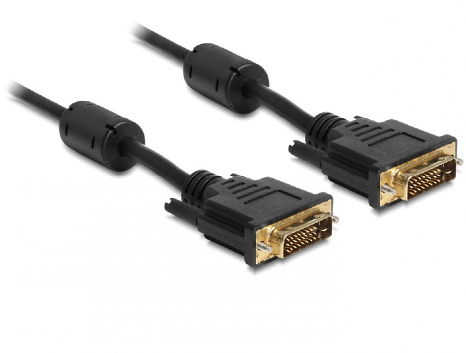 Imagine Cablu DVI-D 24+1 pini T-T 10m, Delock 84858