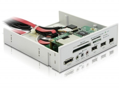 Imagine Multipanel 5.25" 61 in 1 Card Reader / FireWire / USB 2.0 / eSATA / Audio, Delock 91631 