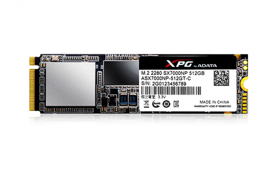 Imagine SSD XPG. SX7000 256Gb 3D TLC NAND M.2 PCIe Gen3 x4, ADATA ASX7000NP-256GT-C