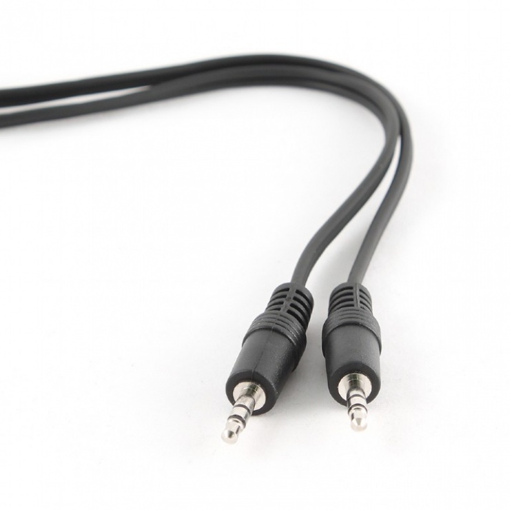 Imagine Cablu audio jack stereo 3.5mm T-T negru 2m, Gembird CCA-404-2M