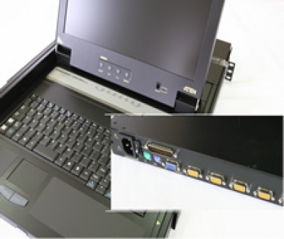 Imagine Consola KVM Max 17inch LCD 1/8, ATEN CL1200AM
