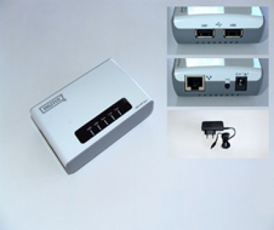 Imagine Multifunction Server USB 2.0 (2 porturi), Digitus