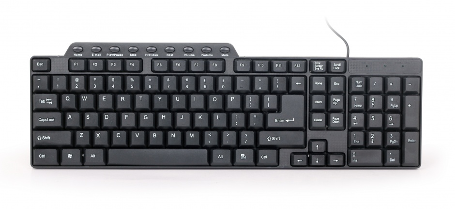 Imagine Tastatura Multimedia USB Negru, GEMBIRD KB-UM-104