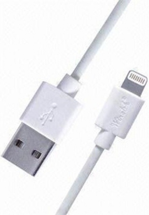 Imagine Cablu de date si incarcare Lightning iPhone MFI 2m Alb, kipod32