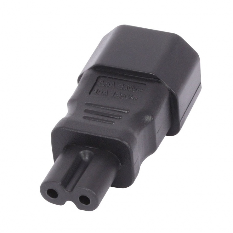 Imagine Adaptor IEC C7 2 pini casetofon IEC C14 3 pini M-T, Lindy L30452