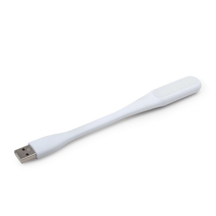 Imagine Lampa LED pentru notebook pe USB Alb, Gembird NL-01-W