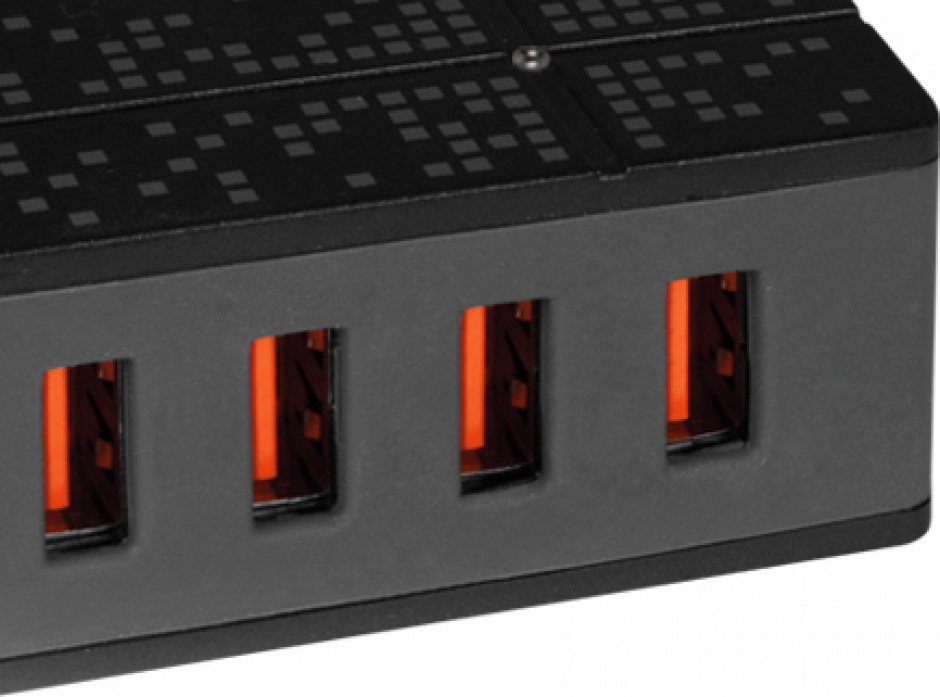Imagine Incarcator priza 1x USB Quick/Fast Charge 2.0 (incarcare rapida) & 4 x USB Smart Charge, 8000mA & 40W