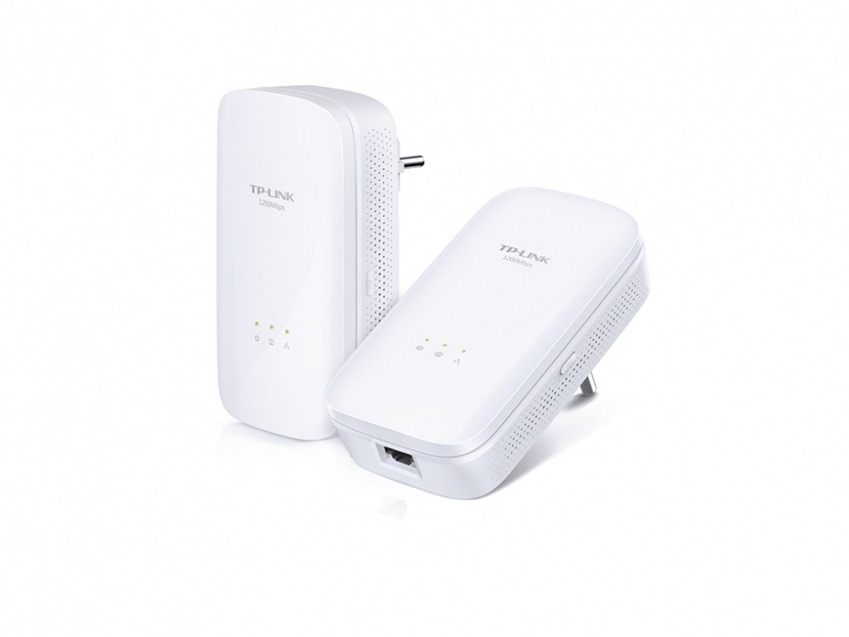 Imagine Kit Adaptor Powerline AV1200, priza AC, Gigabit, TP-LINK TL-PA8010KIT