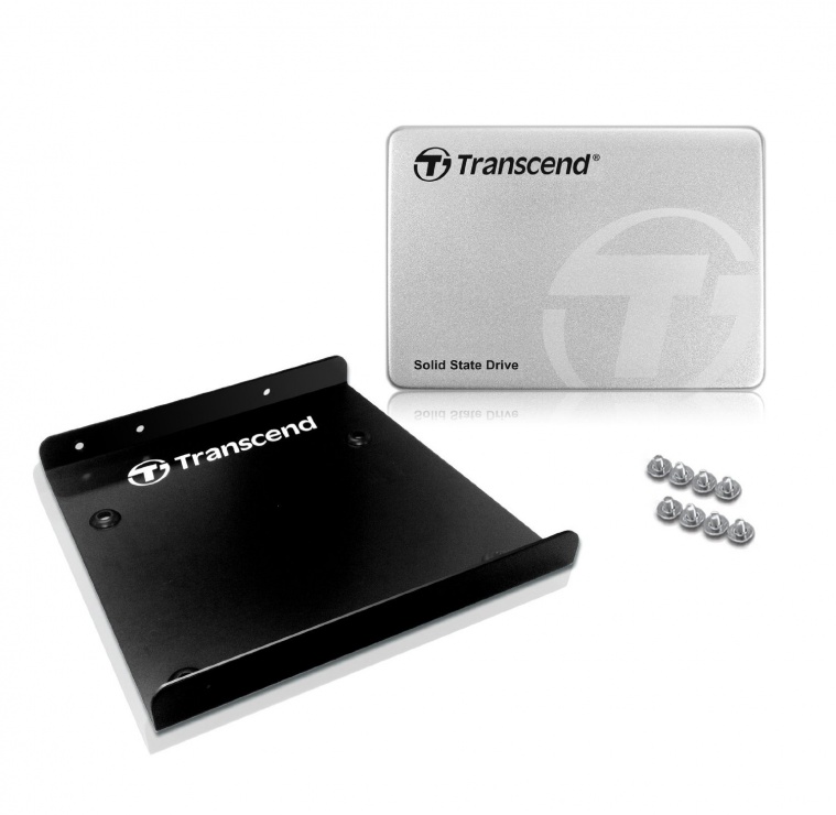 Imagine SSD TRANSCEND SSD370S 256Gb SATA III + bracket 3.5" Aluminium