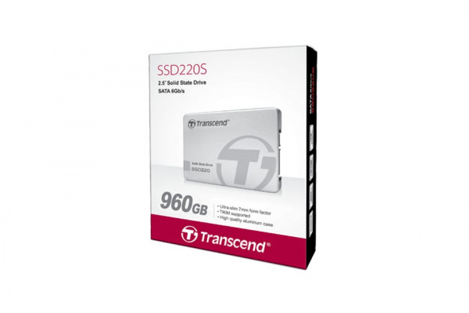 Imagine SSD TRANSCEND SSD220S 240Gb TLC NAND SATA 3 Aluminium