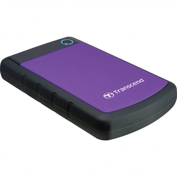 Imagine HDD extern 2.5" USB 3.0 1TB StoreJet 2.5" H3P Purple, Transcend