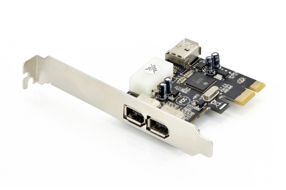 Imagine Placa PCI EXPRESS la FireWire 1394A 3 porturi, Digitus DS-30201