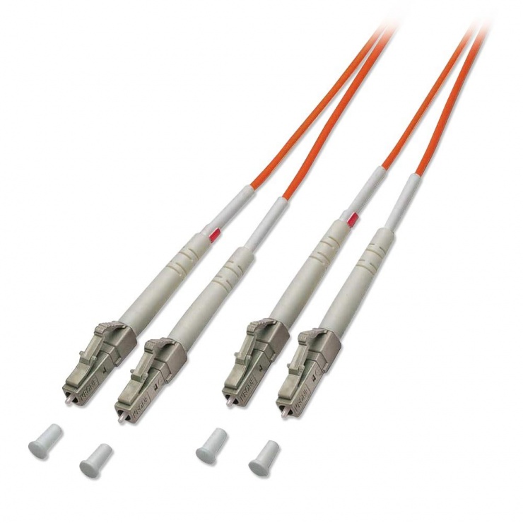 Imagine Cablu fibra optica LC - LC Duplex Multimode OM2 100m, Lindy L46563