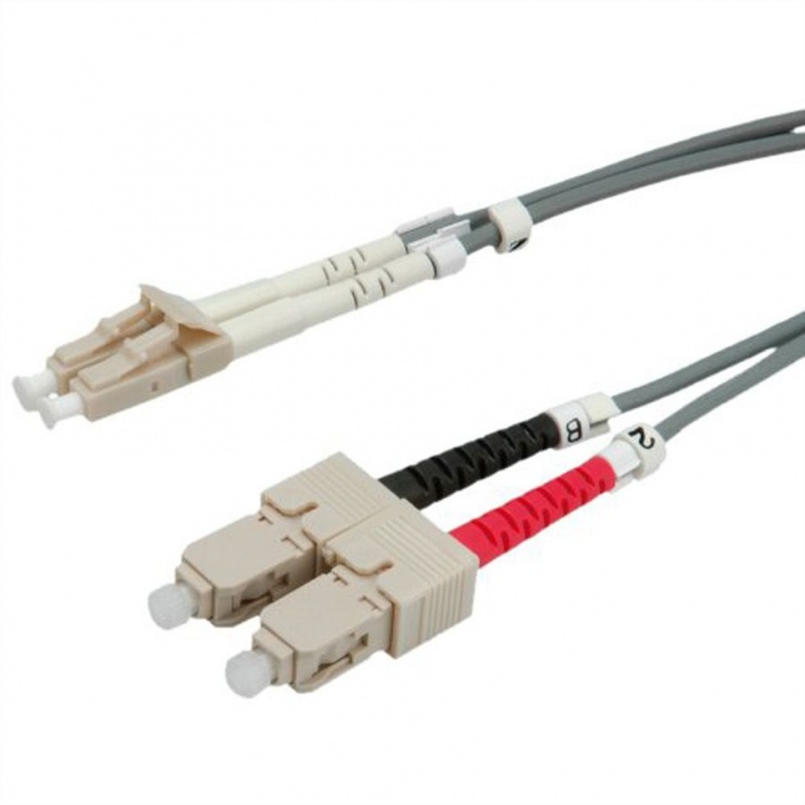 Imagine Cablu fibra optica LC-SC duplex multimode 3m, Value 21.99.9853