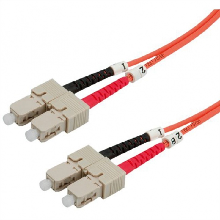 Imagine Cablu fibra optica SC-SC OM1 1m Orange, Value 21.99.9301