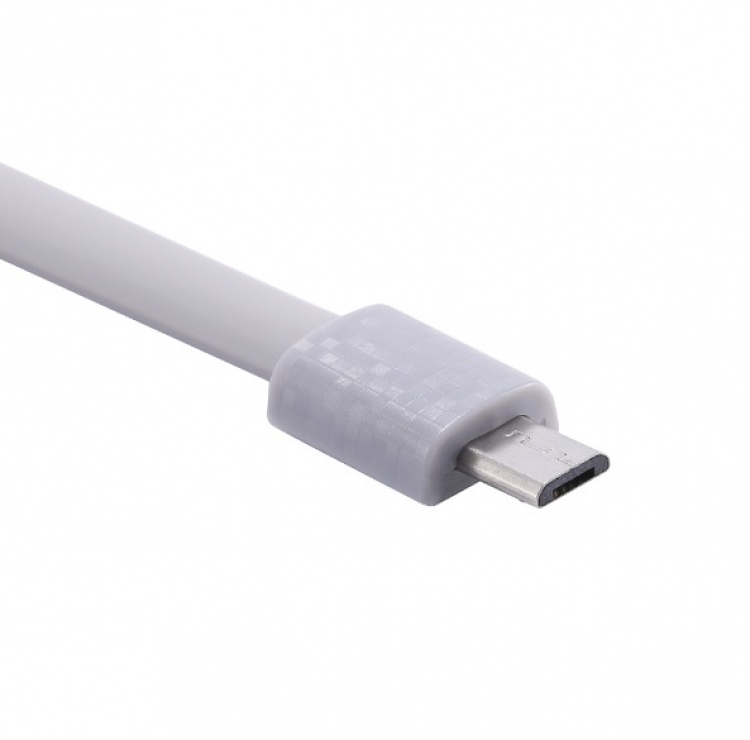 Imagine Cablu tip bratara micro USB-B la USB-A 0.2m Gri