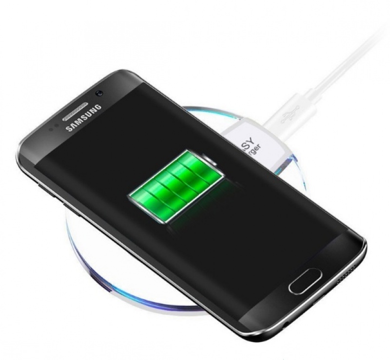 Imagine Qi Wireless charger pad pentru Samsung Galaxy S6/S6 Edge Alb 5V/2A