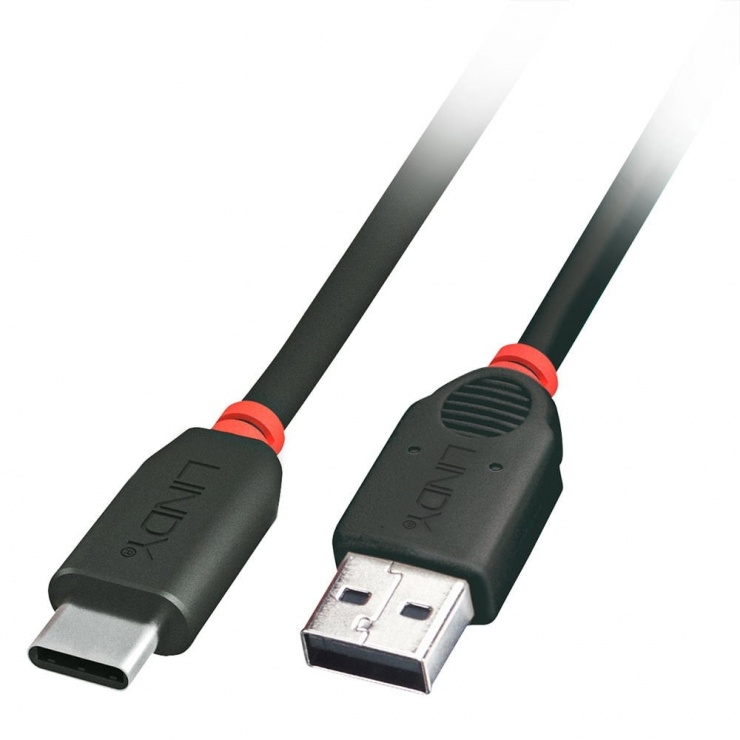 Imagine Cablu Premium USB 3.1 Gen 2 tip A la tip C T-T 1.5m Negru, Lindy L41877