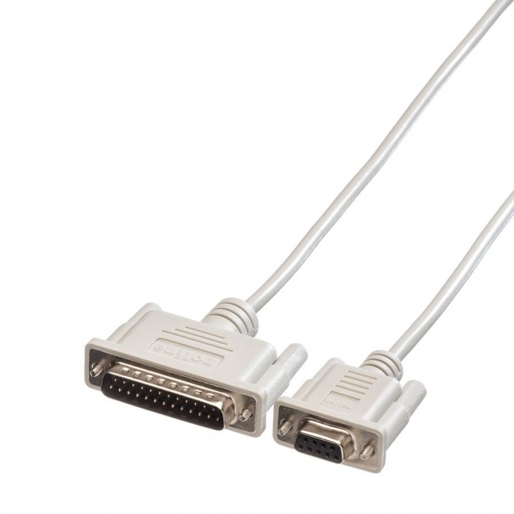 Imagine Cablu pentru imprimanta 9 pini la 25 pini M-T 1.8m, Roline 11.01.4618-1